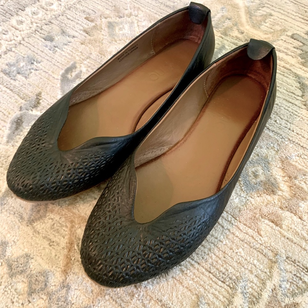 Bueno leather flats